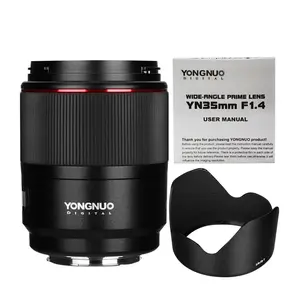 YONGNUO Lens YN35mm F1.4 Lens parlak diyafram standart geniş açılı başbakan Lens için CanNon 5DII D5III 5DIV CanNon 56d 6D 7D 6DII 7DII