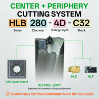 Corps de perceuse à couronne 4D HLB à tirage arrière, tête de perceuse modulaire, embout de perceuse interchangeable, Chuanrun CNC, perçage, usinage des métaux, H13