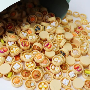 مغناطيس ثلاجة دائري كبير بتصميم سلة بخار طعام صناعية بقطر 18 سم، إكسسوارات كابوشون للديكور - Product Image 4