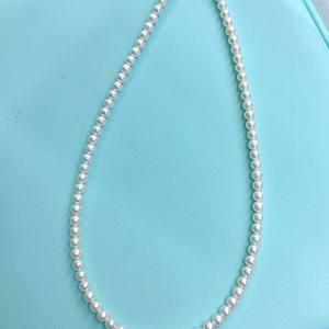 Collier en perles de gourde d'eau douce naturelles très vendues, 3-4 mm, cercle presque parfait, forte luminosité, légers défauts, vente en gros - Product Image 1