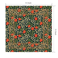 Tapis de Mahjong Cottagecore Fraise 31,5 pouces, imprimé floral, antidérapant, idéal pour les soirées de jeux décontractées – Meilleures ventes