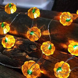 <b>Battery</b>-Powered 1M 2M 3M Pumpkin Copper String <b>Light</b> for Creating Romantic Atmosphere in Bedroom Holiday Party Lighting - Product Image 5
