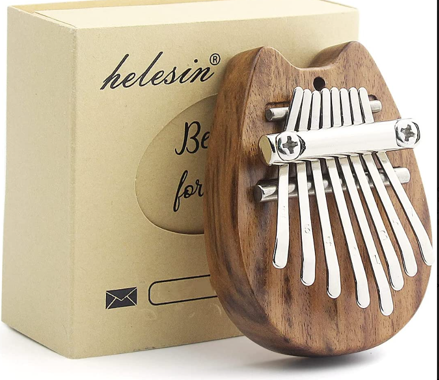 Мини калимба пианино для большого пальца ударный музыкальный инструмент из красного дерева Портативный 8 клавиш калимба