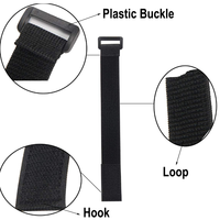 Sangle de ceinture auto-adhésive écologique avec logo personnalisé Boucle de ceinture à haute élasticité Caractéristiques de résistance à la chaleur avec crochet et boucle de rangement
