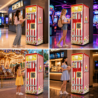 Distributeur automatique de pop-corn VENDLIFE à écran tactile avec 2 saveurs pour usage commercial, machine à pop-corn intelligente, distributeur de pop-corn