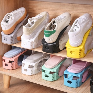Hot Sale Plastic <strong>Shoe</strong> <strong>Holder</strong> for Closet Organization Adjustment <strong>Shoe</strong> Slots Organizer Rack - Product Image 4