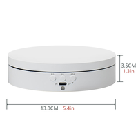138 mm 3 kg de charge 360° °   Plateau tournant électrique motorisé pour la photographie de bijoux, montres et produits