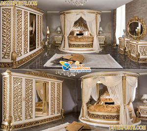 Lit Double King Size, en bois massif, literie, élégant, style oriental, fantaisie, lit Queen Size, nouveau Design de luxe en bois de teck - Product Image 5