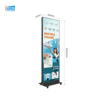 Écran d'affichage LED pliable 640x1920mm avec fréquence de rafraîchissement de 3840Hz et contraste de 6000:1