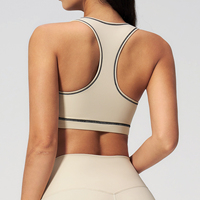 Soutien-gorge de yoga en nylon en gros, débardeur de sport dos nu en forme de I, sous-vêtements de sport pour la course en extérieur pour femmes