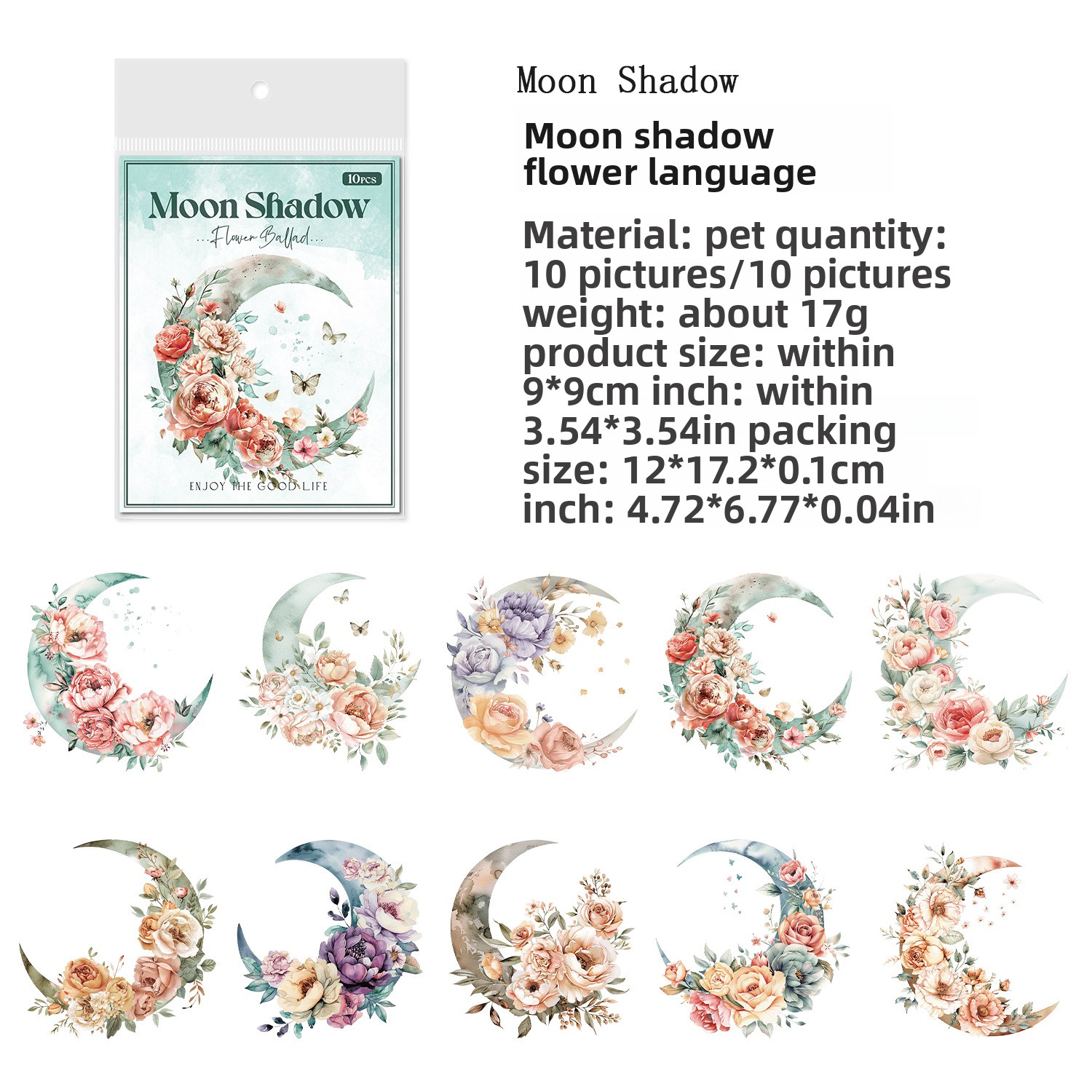 D Luna Sombra Flor Mar