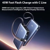 UGREEN 45W 20000mAh Power Bank Pengisian Cepat Dua Arah Dapat Digunakan di Pesawat Power Bank Portabel untuk Ponsel