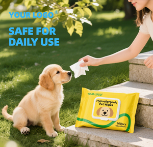 Biokleen Best-seller 100 lingettes de toilettage pour animaux de compagnie lingettes personnalisées pour animaux de compagnie lingettes de toilettage pour chats - Product Image 3