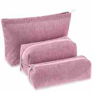Cute <b>Makeup</b> Bag Corduroy Cosmetic Bags Aesthetic Design Ladies Tote Pouch Women's Pencil <b>Case</b> - Product Image 1