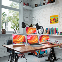 Moniteur portable IPS Type C 16 pouces neuf d'usine pour trading boursier, extension d'écran triple/quadruple pour ordinateur portable, connexion 1 câble