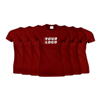 T-shirts décontractés pour femmes en coton 100% à manches courtes, imprimés numériquement, tricotés, anti-plis, de haute qualité, vente en gros