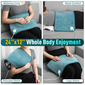 Auto Desligar 12x24 Cinto de Massagem Aquecido para Alívio Do Corpo Alívio Da Dor Elétrica nas Costas Ombro Pescoço Joelho Perna Massageador - Product Image 3