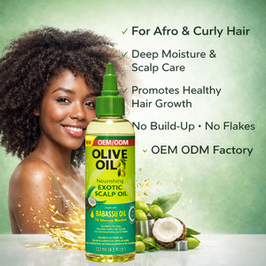 Aceite Vegano Orgánico Exótico para el Cuero Cabelludo con Aceite de Oliva y Aceite de Babassu, Promueve el Crecimiento Saludable del Cabello, Fórmula de Nutrición Concentrada - Product Image 3