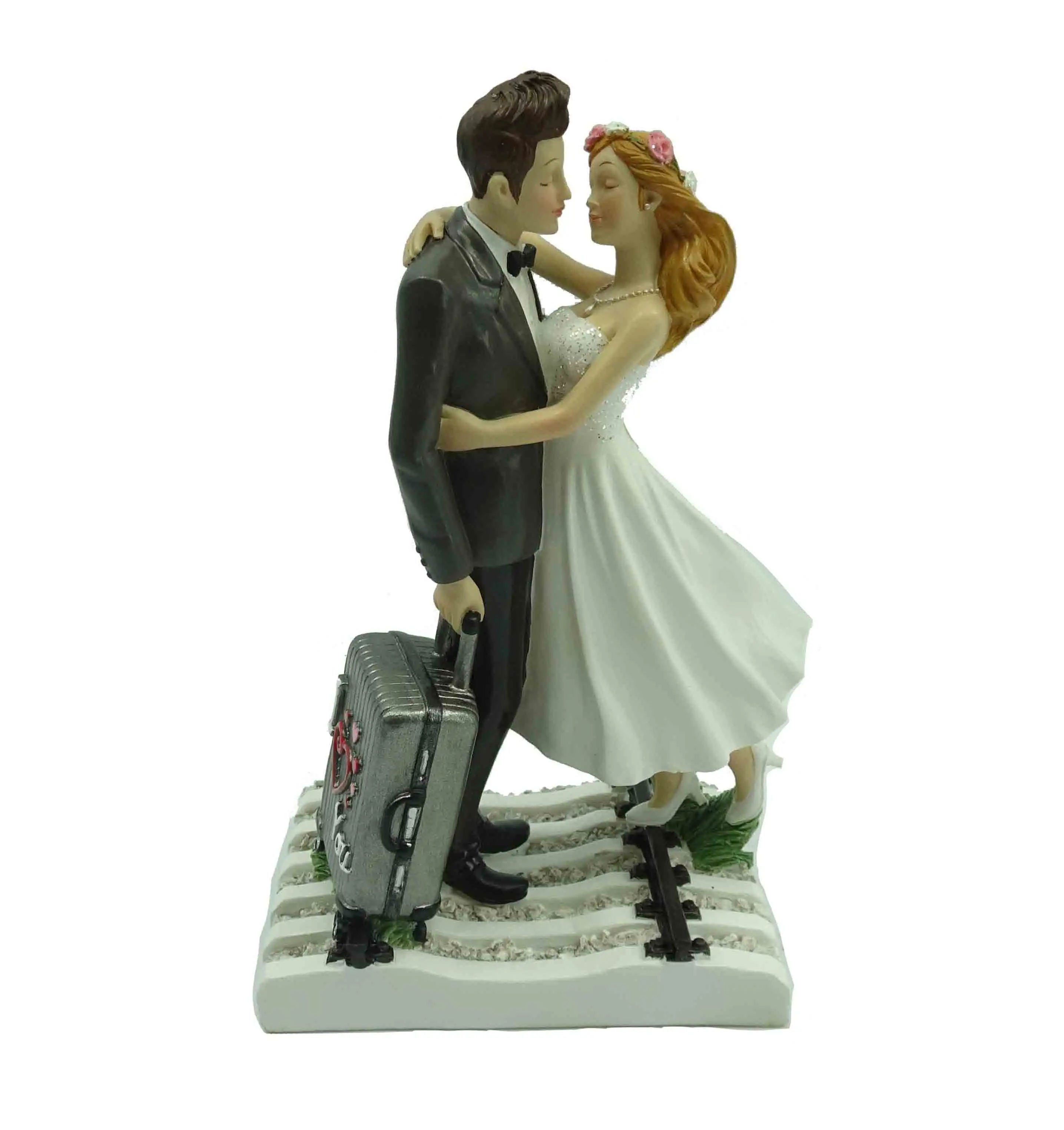 Top Grace Polyresin Wedding Gift Favors Wedding Cake Toppers Pc Resin Gifts event   Party Supplies OEM Design Cake Accessory