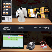 Kiosque de paiement auto-commandé personnalisé de 21.5 pouces au sol Station service de restaurant Système de point de vente Paiement par carte de crédit SDK