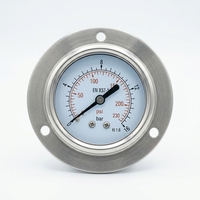 2026 New Protective Cover Stainless Steel Pressure Manometer Hydraulic Pressure Measurement Industrial Pressure Gauge