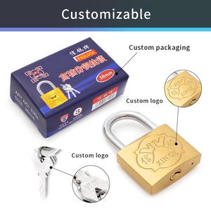 बहु आकार का कारखाना इमिएट पीतल पदलॉक यात्रा सामान एंटी-चोरी सामान 50 मिमी पैड लॉक सेक्योरिटिपैडलॉक निर्माता - Product Image 6