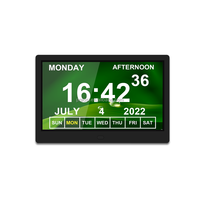 Dutch Alzheiters Memori Hilang Kalender Dinding Senior Alarm Digital Dementia Jam 7 8 10 12 15 Inci