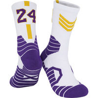 Chaussettes de basket-ball rembourrées sur mesure en vrac vente en gros sport numéro d'équipe de haute qualité médias sportifs jeunesse élite