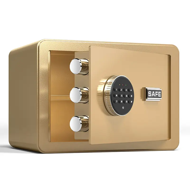 Ucuz çelik 20*31*20cm elektronik dijital şifre güvenli cajas fuerte ev duvara monte güvenlik banka kasası