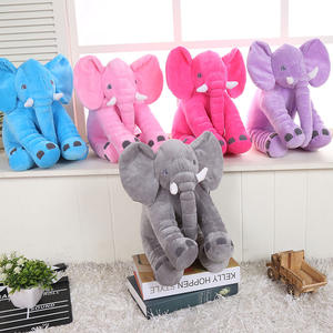 Oreiller en peluche éléphant créatif, jouet pour adolescents <span class=keywords><strong>et</strong></span> adultes, super doux, cadeau d'anniversaire, poupée, rembourrage en coton PP, broderie, couverture apaisante - Product Image 1