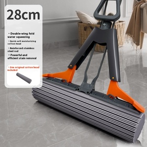 Free Sample Absorbent <strong>Mop</strong> Hands-Free Floor Cleaning with <strong>PVA</strong> Sponge Washable and Foldable Squeeze <strong>Mops</strong> - Product Image 3