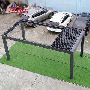 Pabellón <span class=keywords><strong>de</strong></span> Aluminio Impermeable, Espacios Exteriores Tranquilos en un Jardín Arborizado, Refugio al Aire Libre, Cobertizo Exterior, Pérgola Retráctil - Product Image 1