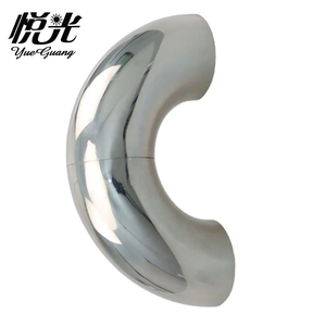 공장 도매 304 316 1.5 인치 38.1mm 90 도 배기 파이프 용 스테인레스 스틸 용접 팔꿈치 - Product Image 3