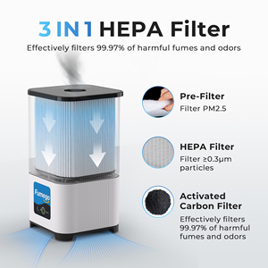 フメゴガス抽出器レーザー切断およびマーキング用3-in-1 HEPAフィルター付き130W XF250IIIエアフロー - Product Image 4