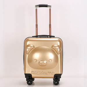 Wholesale 18 Inch Kids Cartoon <strong>Suitcase</strong> Mini Carry-On ABS +PC Luggage with Spinner Caster <strong>Lightweight</strong> Durable for Holiday Travel - Product Image 4