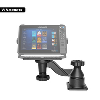 Dudukan Fish Finder Lengan Ayun Horizontal 6'' VIN-TYQ-HB-01 Kompatibel dengan Garmin, Humminbird, Lowrance dan Lainnya