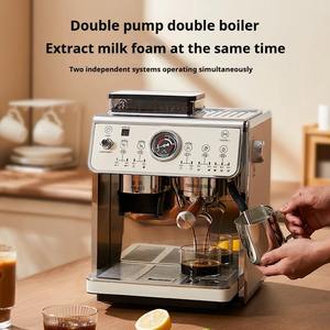 NUEVA Máquina de Café Espresso y Molinillo Automático para Hogar y Comercial con Vaporizador de Leche, Doble Bomba y Doble Caldera - Product Image 2