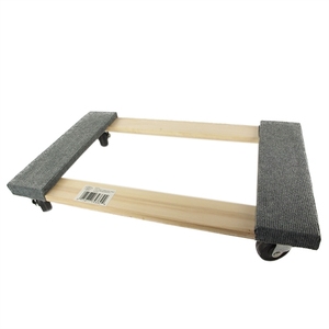 Chariot de déménagement avec extrémités en moquette grise Chariot à outils en bois TC0500 Chariot pour meubles en bois Chariot à <span class=keywords><strong>4</strong></span> roues 300kg Capacité de charge - Product Image 3