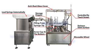 Machine <span class=keywords><strong>de</strong></span> <span class=keywords><strong>remplissage</strong></span> automatique <span class=keywords><strong>de</strong></span> seringues préremplies sous vide à aiguille en plastique <span class=keywords><strong>de</strong></span> 3 ml, 5 ml, 10 ml - Product Image 2