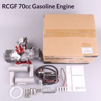 Avion modèle RC à moteur essence RCGF 70cc T bicylindre, télécommandé, à aile fixe, alimenté à l'essence