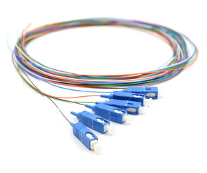 Pigtail de Fibra Óptica de 12 Colores, SC APC UPC LC FC ST SM MM Simplex, 0.9mm, Buffer Ajustado, FTTH, 1m, Monomodo - Product Image 5