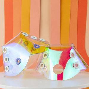 PVC laser-cut roller skate <b>toe</b> <b>caps</b>, iridescent roller skate <b>toe</b> <b>caps</b>, scratch-resistant and durable roller skate protective - Product Image 3