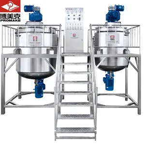 500L 1000L 2000L 3000L Hot Sale Hand Liquid Soap Making Machine Detergent Agitator Shampoo Lotion Mixing Homogenizer Mixer Tank