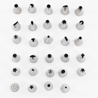 Kit de 29 douilles russes pour décoration de gâteaux avec 2 poches à douille, outils de glaçage, accessoires de pâtisserie
