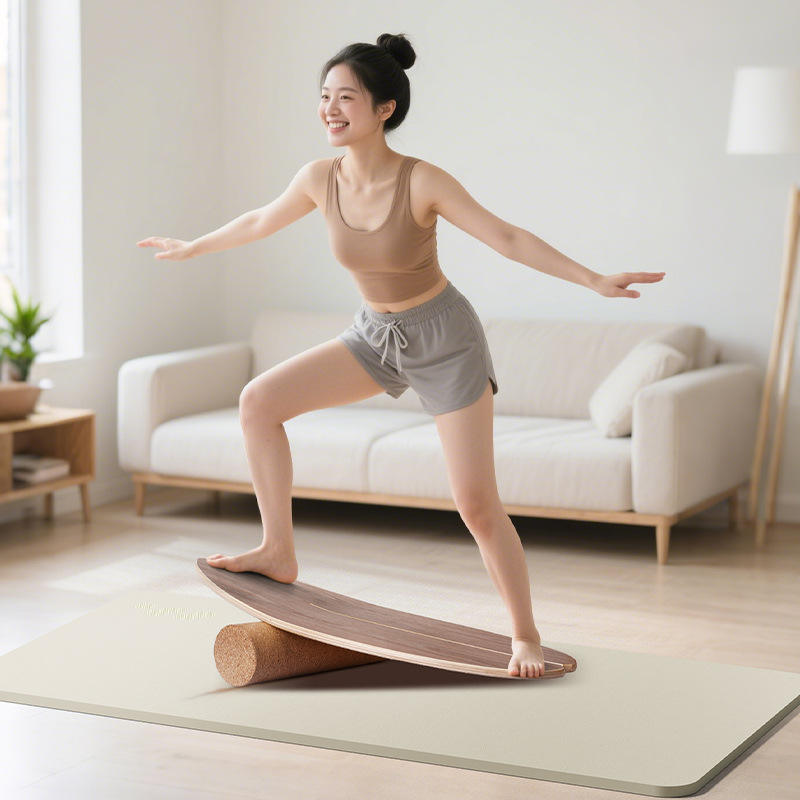 Planche d'équilibre en bois