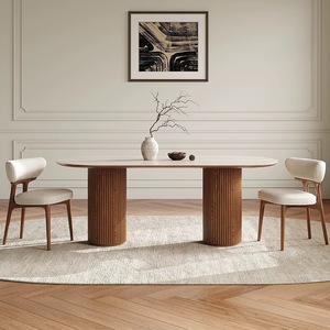 Set da <span class=keywords><strong>Pranzo</strong></span> Scandinavo Moderno su Misura, 1 <span class=keywords><strong>Tavolo</strong></span> con 6 Sedie, <span class=keywords><strong>Tavolo</strong></span> e Sedie da <span class=keywords><strong>Pranzo</strong></span> per la Casa - Product Image 2