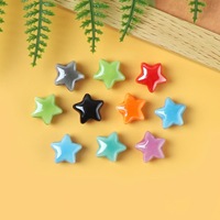 Cuentas de cerámica con forma de estrella pequeña para hacer joyas DIY, como aretes, pulseras, collares, etc.