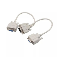Tiktokink – câble d'extension VGA RGB 15 broches pour TV haute définition 1 mâle séparateur vers double 2 femelle VGA