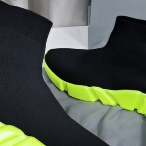 <b>Top</b>-quality luxury brand casual shoes, black high-<b>top</b>, knitted socks, fashionable <b>walking</b> shoes, for both men and women. - Product Image 2