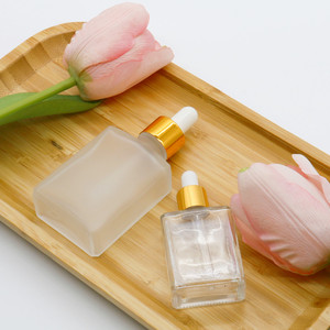 Chai Serum Rỗng Tùy Chỉnh 1Oz <span class=keywords><strong>30Ml</strong></span> Chai Nhỏ Giọt Tinh Dầu Thủy Tinh Hình Chữ Nhật Mờ Cho Tóc Dầu - Product Image 3